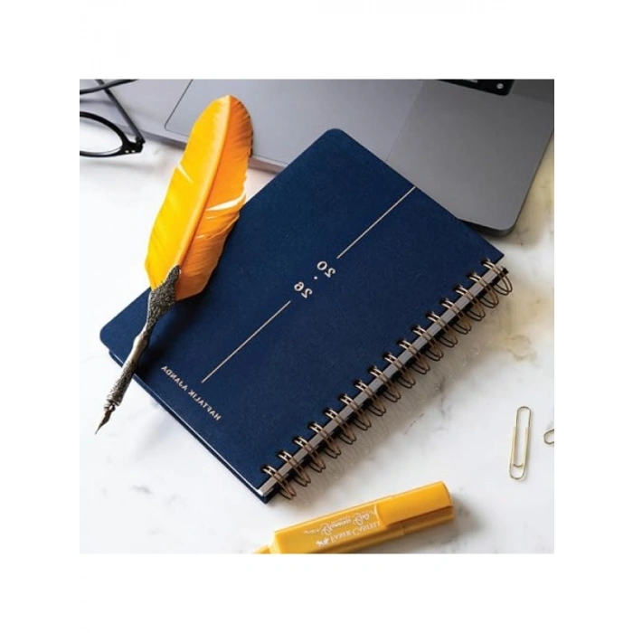 2026 A5 Spiralli Keten Haftalık Ajanda - Lacivert