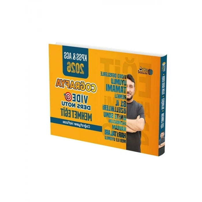 2026 KPSS Coğrafya Ders Notları, Esnek Ciltli Eğitim Kitabı