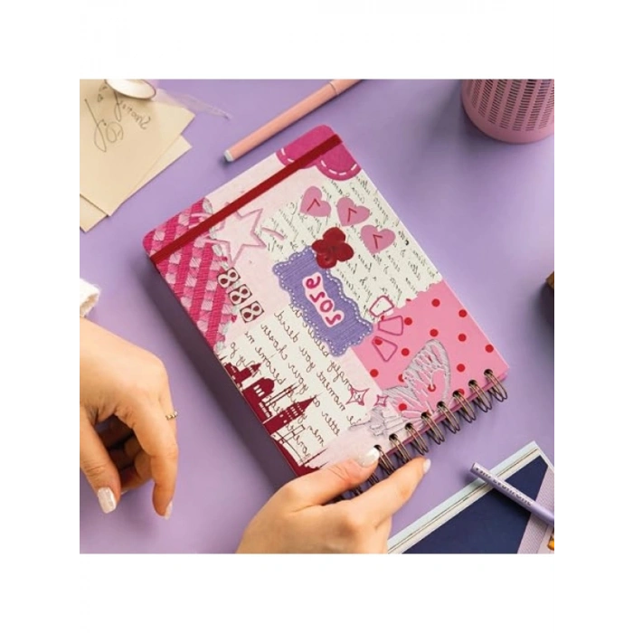 2026 Yılı Dikey Haftalık Ajanda, Spiralli Sert Kapak