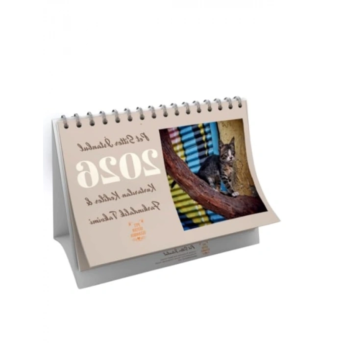 2026 Yılına Özel Kedi Temalı Masa Takvimi