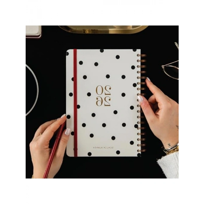 2026 Yılına Özel Spiralli Günlük Ajanda (17x24 cm)