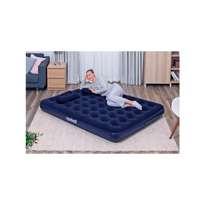 2,03m x 1,52m Hava Yatağı, Queen Boy ve Manuel El Pompası ile