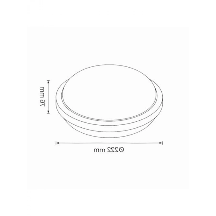 20W Beyaz LED Tavan ve Duvar Lambası, IP65 Su ve Toz Geçirmez