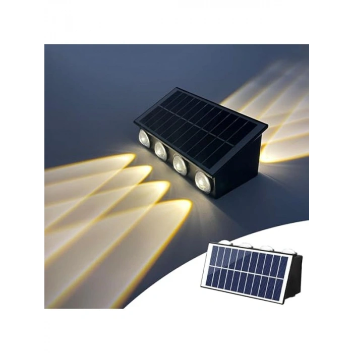 20W Güneş Enerjili Bahçe Duvar Lambası, Su Geçirmez ve Dekoratif
