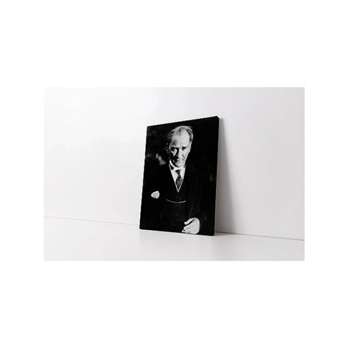 20x30 cm Pamuklu Tuval Üzerine Atatürk Kanvas Tablo