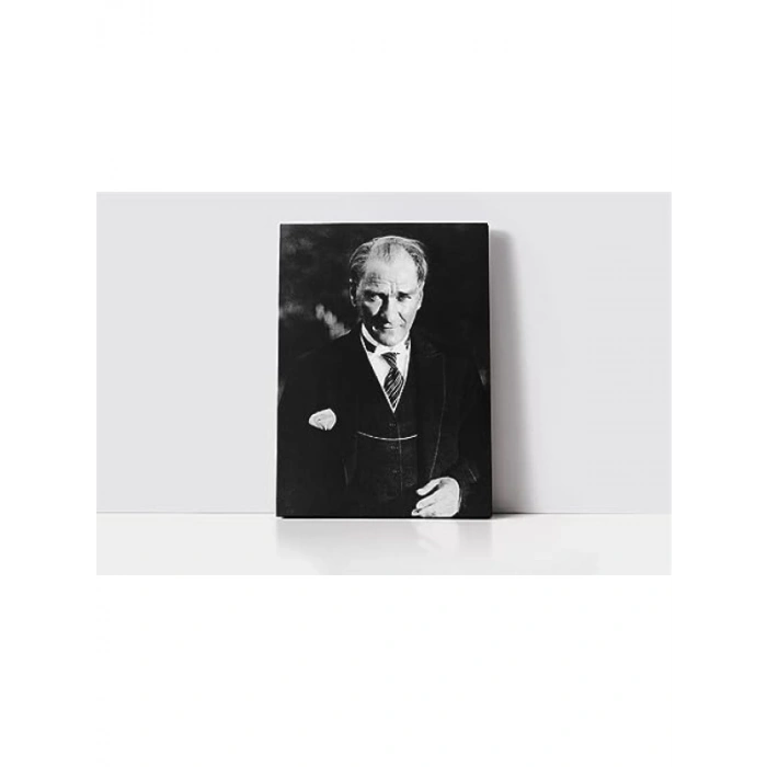 20x30 cm Pamuklu Tuval Üzerine Atatürk Kanvas Tablo