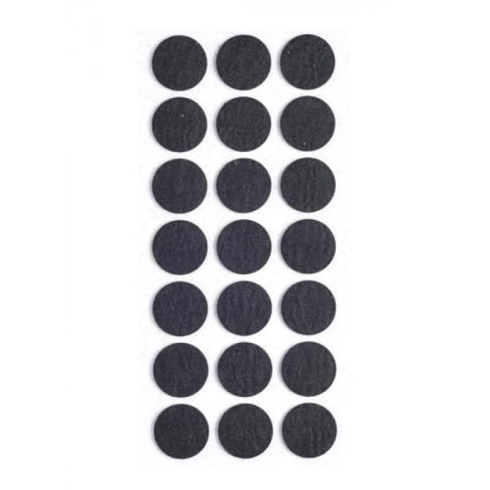 21 Adet 3 cm Yuvarlak Yapışkanlı Keçe - Parke Koruma