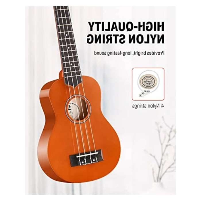 21 İnç Soprano Ukulele Başlangıç Kiti ile Eğlenceli Dersler