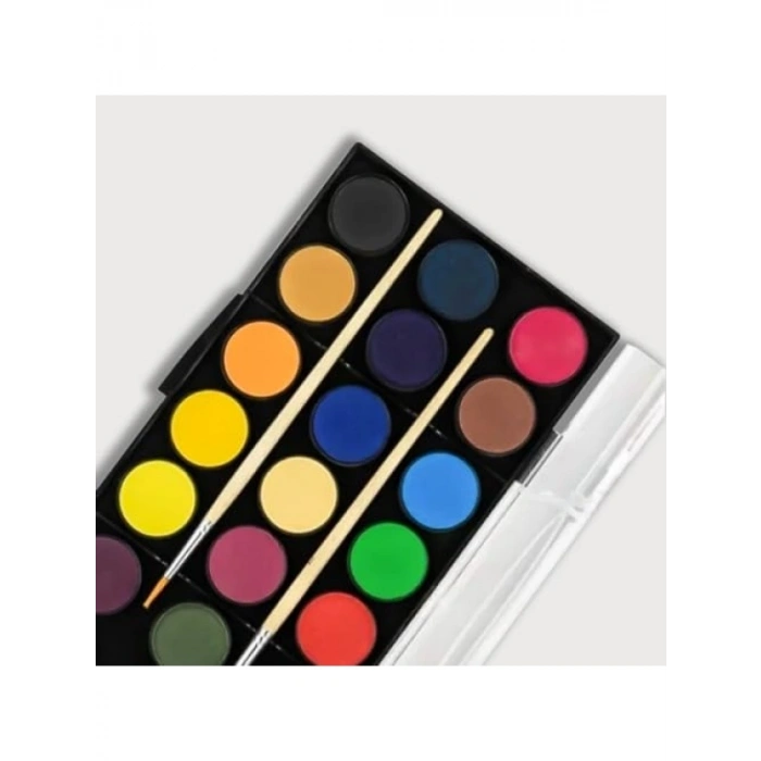 21 Renkli Suluboya Seti, Küçük Boy ve Canlı Renkler