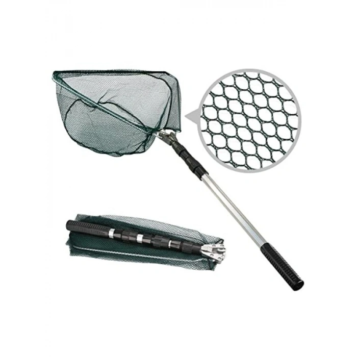 210 cm Katlanabilir Teleskopik Alüminyum Balık Kepçesi