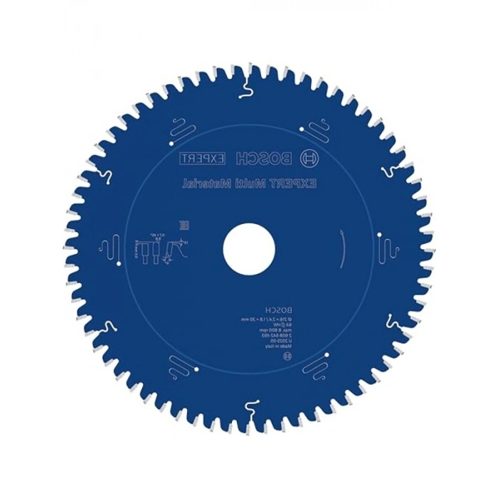 216 x 30 x 2,4 mm Daire Testere Bıçağı, Yüksek Kesim Performansı