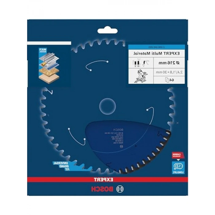 216 x 30 x 2,4 mm Daire Testere Bıçağı, Yüksek Kesim Performansı