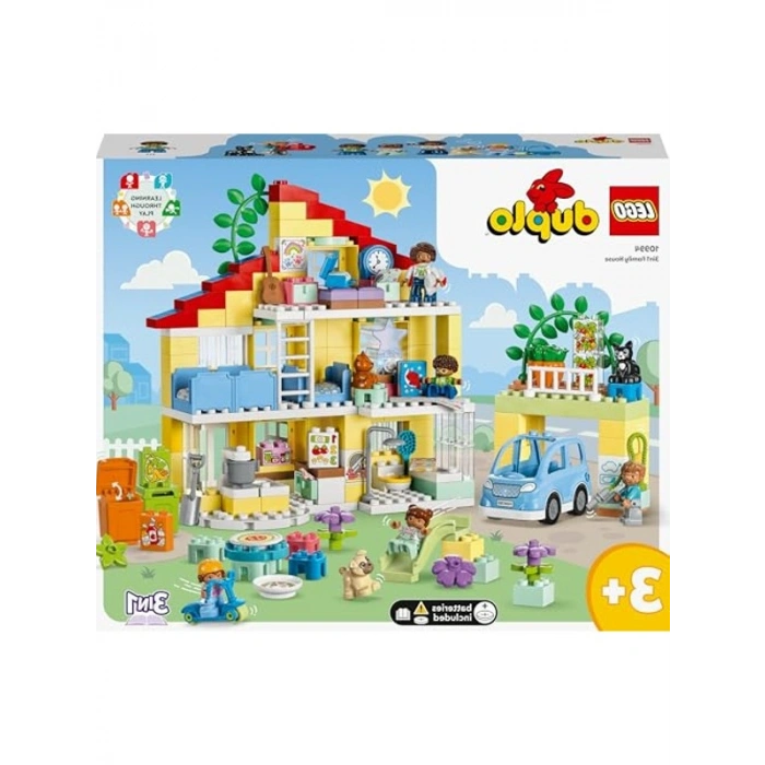 218 Parça Aile Evi Yapım Seti: 3ü 1 Arada Eğlenceli DUPLO Oyuncak
