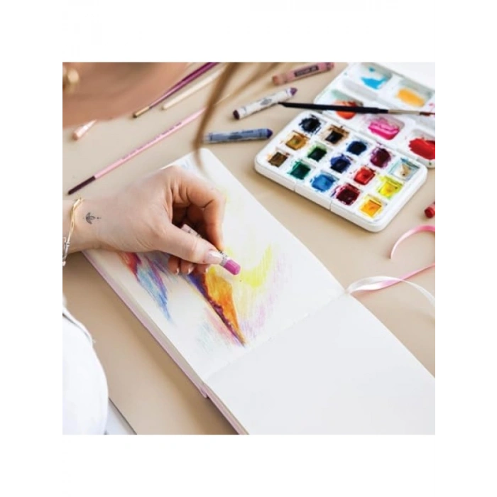 21x15 cm Sert Kapak Eskiz Defteri, 80 Yaprak