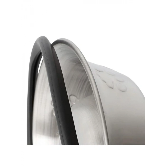 22 cm Kaymaz Taban Paslanmaz Çelik Mama ve Su Kabı