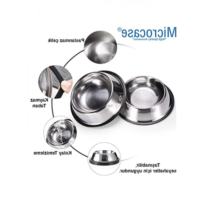 22 cm Metal Mama ve Su Kabı Seti - 2 Adet