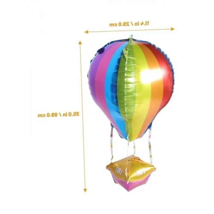 22 İnç Renkli Uçan Balon Folyo Balon