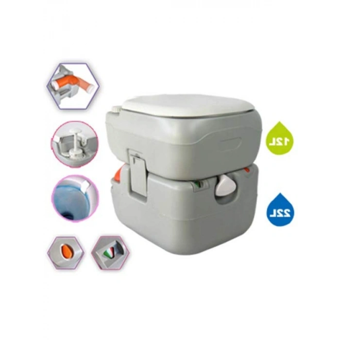 22 Litre Kapasiteye Sahip Portatif Kamp Tuvaleti
