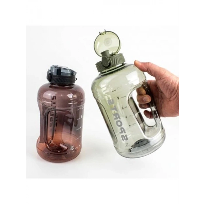 2.2 Litre Motivasyonel Su Şişesi, Sızdırmaz ve Ölçekli Tasarım