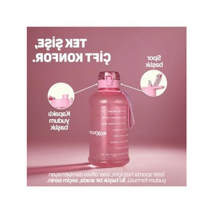 2200 ml Kapasiteli Kılıflı Matara, Sızdırmaz ve Sağlıklı