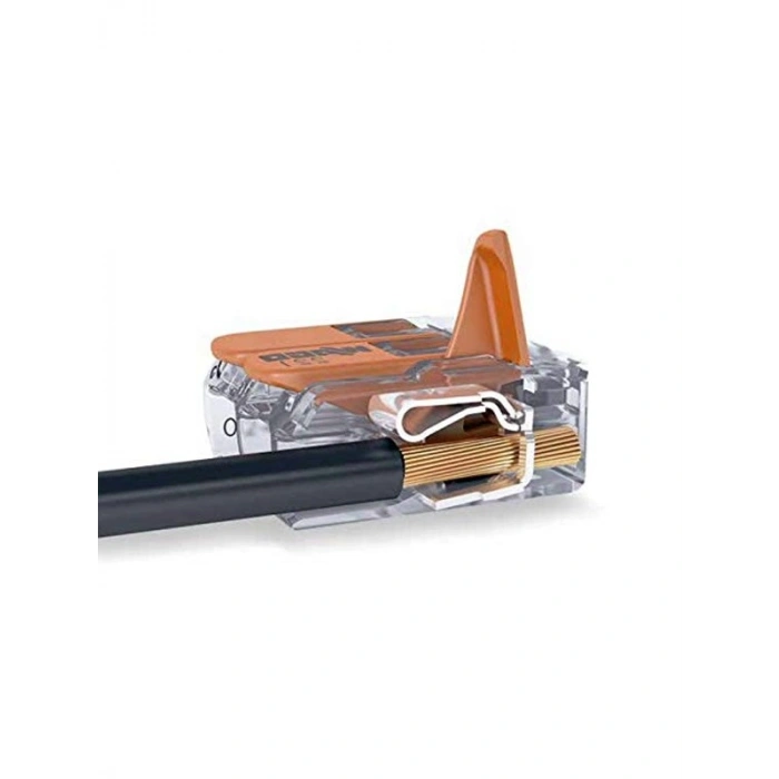 221-413 Bağlantı Terminali, 10 Adet, 0,2-4 mm², Şeffaf Yapı