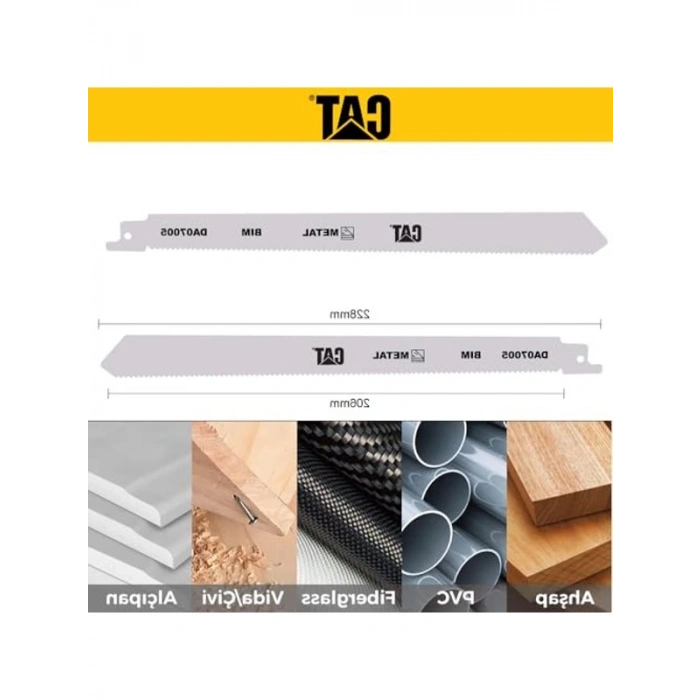 228mm Metal Ahşap Kesme Testere Ucu, 2 Parça