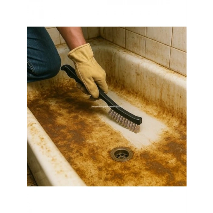 23 cm Pirinç Kaplı Çelik Tel Fırça - Pas Sökücü