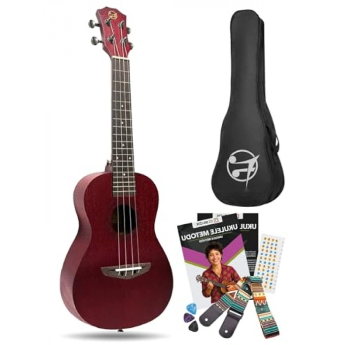 23 Konser Ukulele - Kırmızı Maun Ağaç