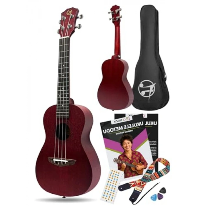 23 Konser Ukulele - Kırmızı Maun Ağaç