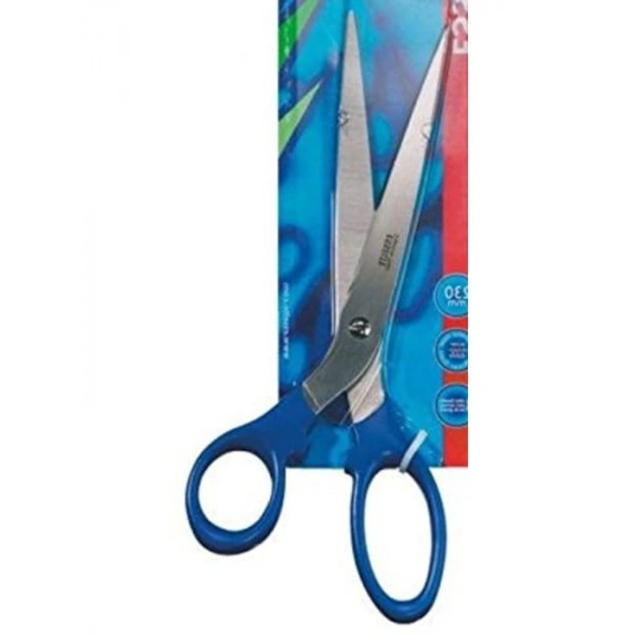 230 mm Papierschere - 9 inç, Mavi Sap