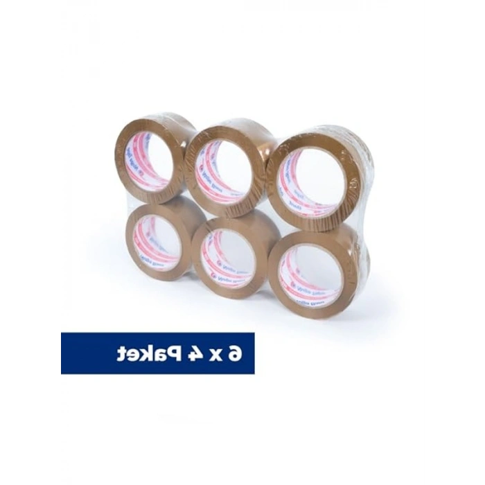 24 Adet 45 MM X 100 MT Kahve Koli Bandı, Güçlü Yapıştırma