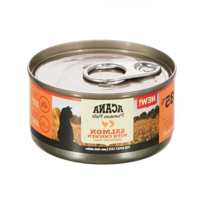 24 Adet 85 Gr Somonlu ve Tavuklu Kedi Konservesi