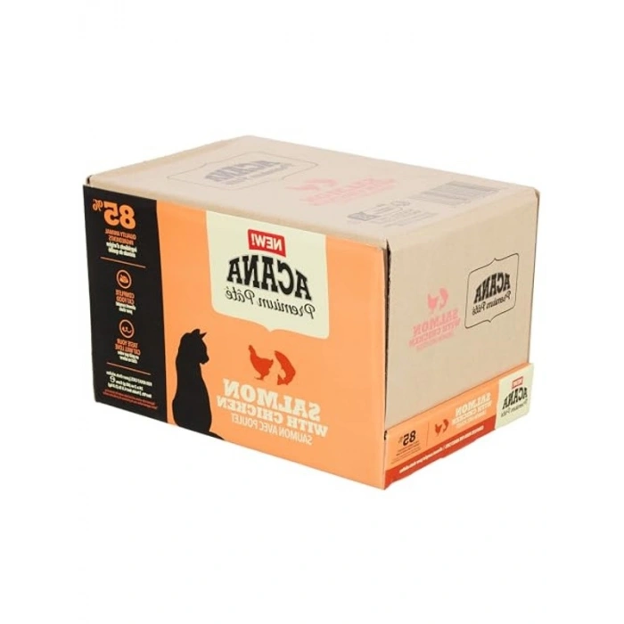 24 Adet 85 Gr Somonlu ve Tavuklu Kedi Konservesi