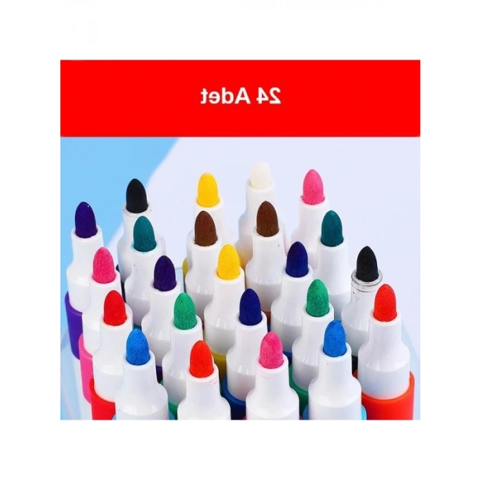 24 Adet Sanatsal Akrilik Boya Kalemi, Kalın Model