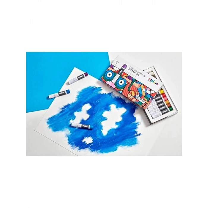 24 Adet Suda Çözünür Yağlı Pastel Seti