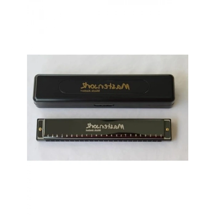 24 delikli C mızıka, kutulu ve temizleme mendilli set