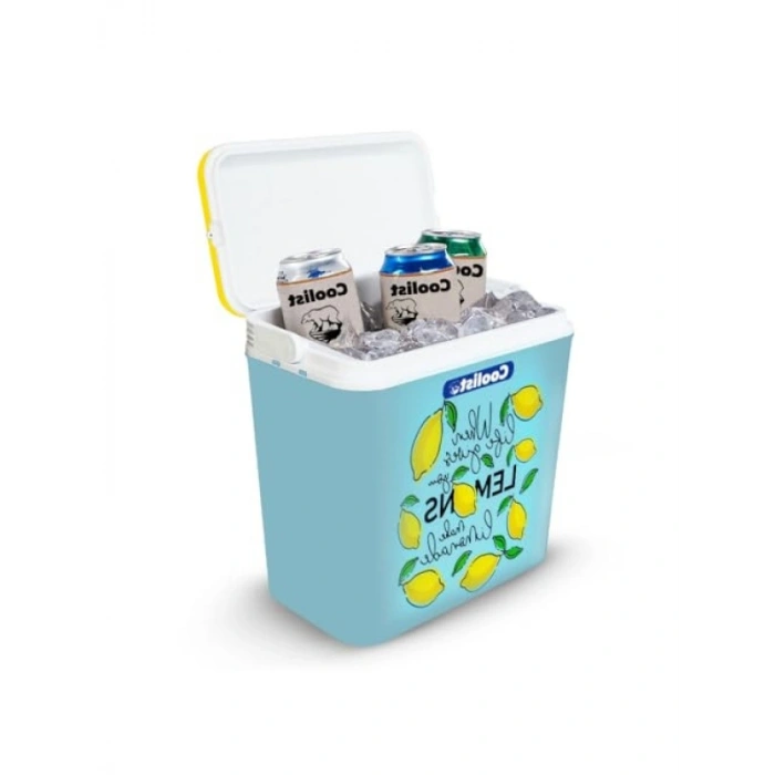 24 Litre Kapasiteli Limon Desenli Buzluk, 2 Adet Buz Kaseti ile