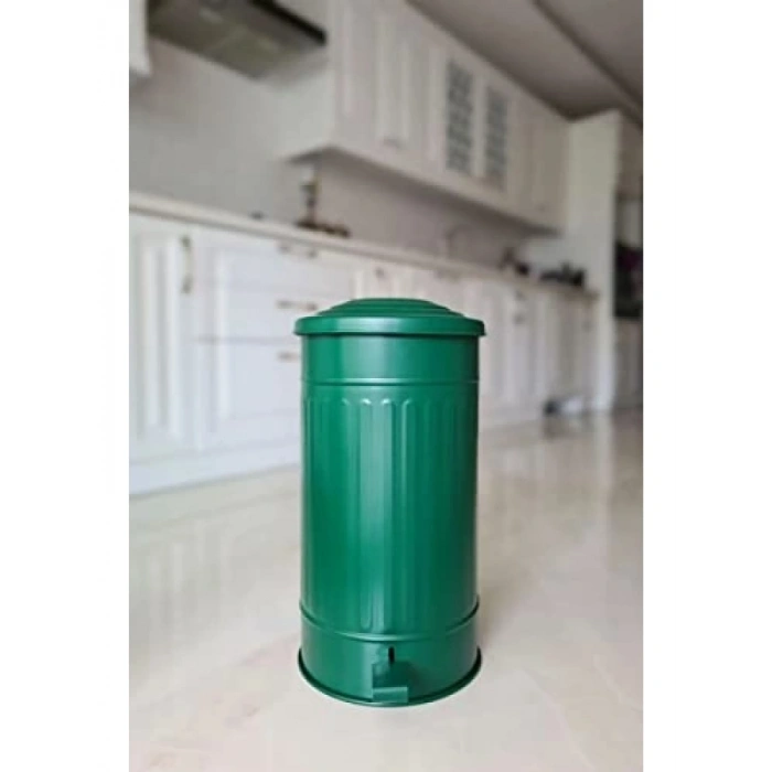 24 Litre Kapasiteli Mutfak Çöp Kovası - Koyu Yeşil