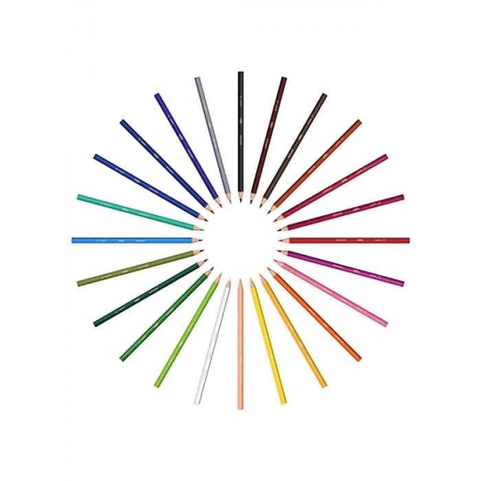 24lü Kuru Boya Kalemi Seti - Çiğnemeye Dayanıklı