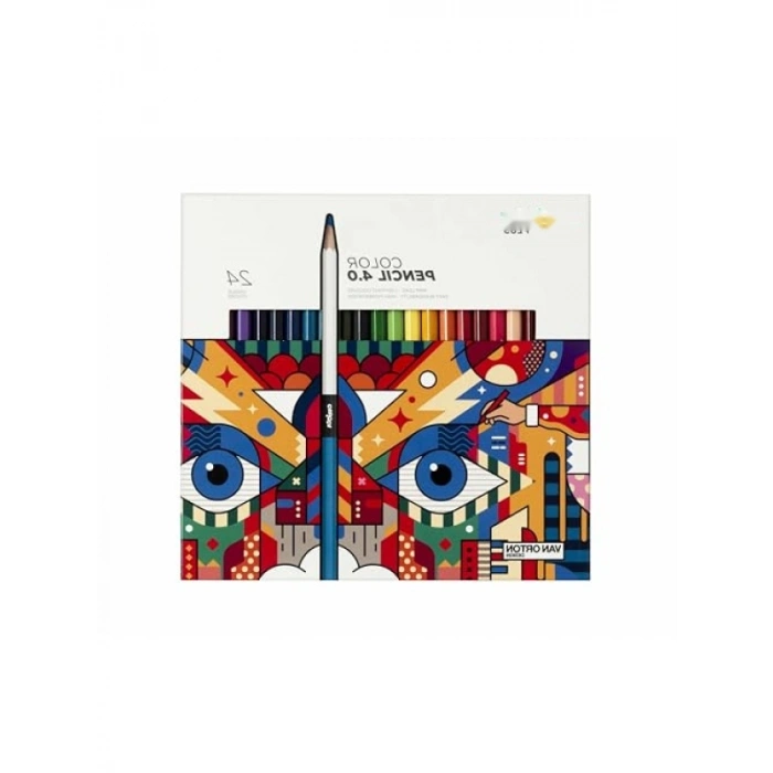 24lü Kuru Boya Kalemi Seti, Kalın Uç