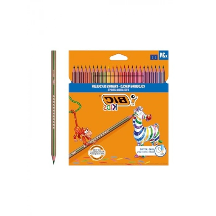 24lü Kuru Boya Kalemi Seti, Kıymık Oluşturmaz, Çiğnemeye Dayanıklı