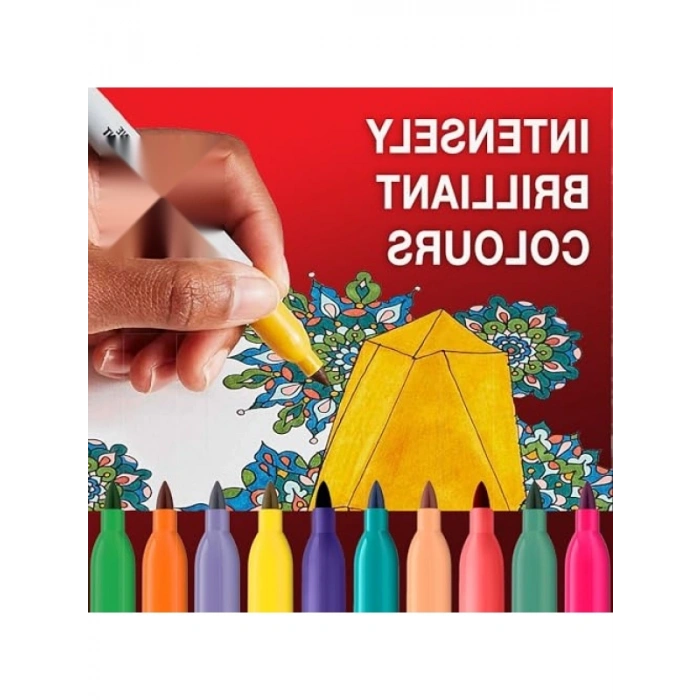 24lü Permanent Markör Seti - Dayanıklı ve Canlı Renkler