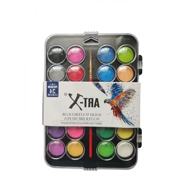 24lü Sulu Boya Seti, Su ile Kullanıma Uygun