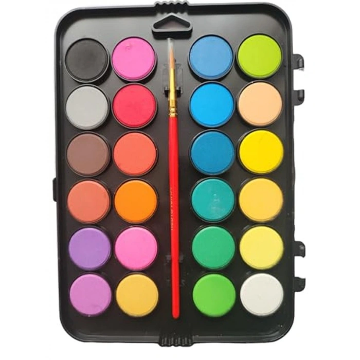 24lü Sulu Boya Seti, Su ile Kullanıma Uygun