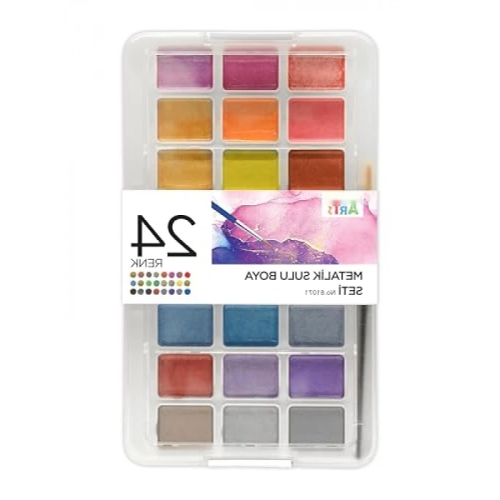 24lü Suluboya Seti, 24x30 mm