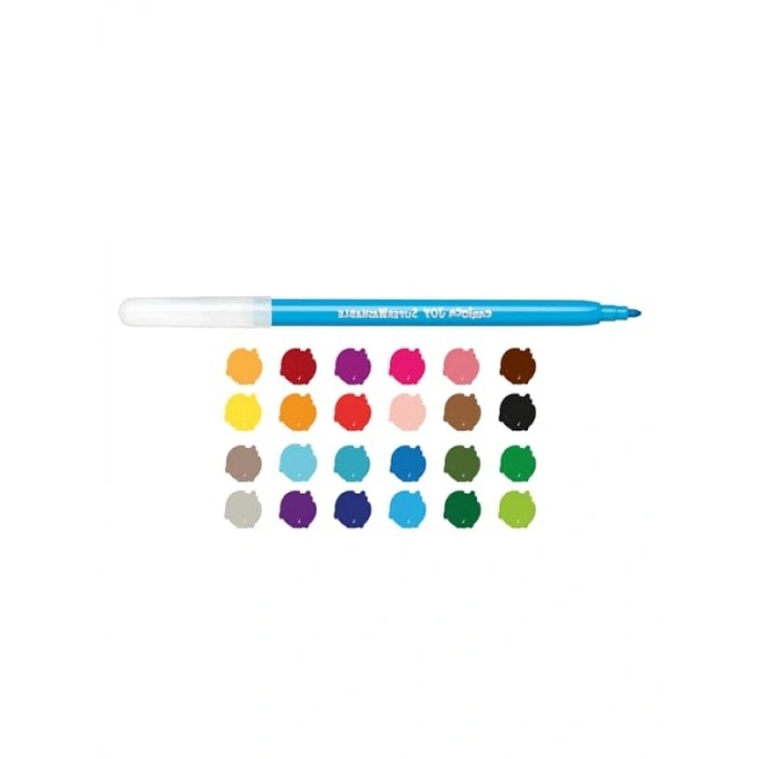 24lü Yıkanabilir Keçeli Boya Kalemi