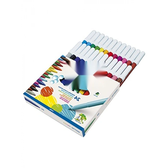 24lü Yüksek Kaliteli Renkli Kalem Seti