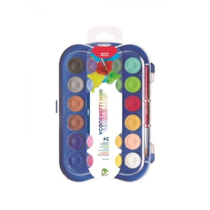 24lü Yüksek Pigmentli Suluboya Seti