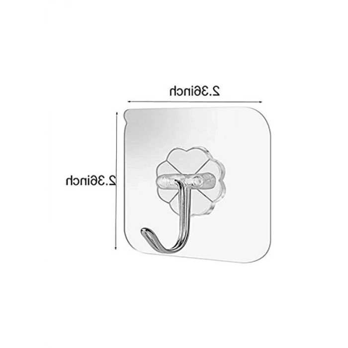 24 Paket Yapışkanlı Duvar Kancaları, 10 kg Kapasiteli