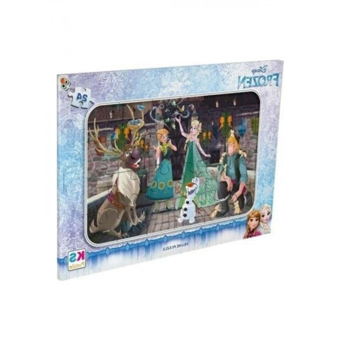 24 Parça Frozen Temalı Puzzle, Eğlenceli Oyun Deneyimi